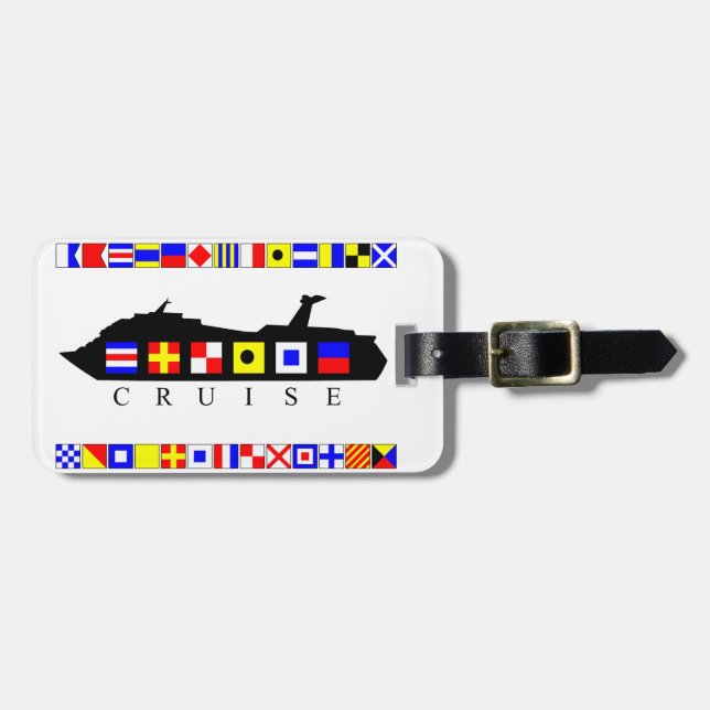 Etiqueta del equipaje de las banderas de señal de (Frente Horizontal)
