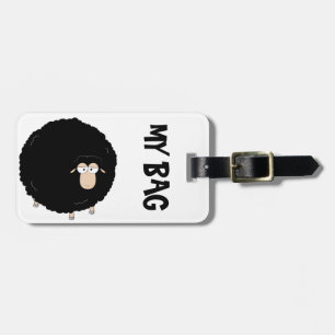 Etiqueta del equipaje de las ovejas negras