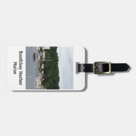 Etiqueta del equipaje de los barcos del puerto de