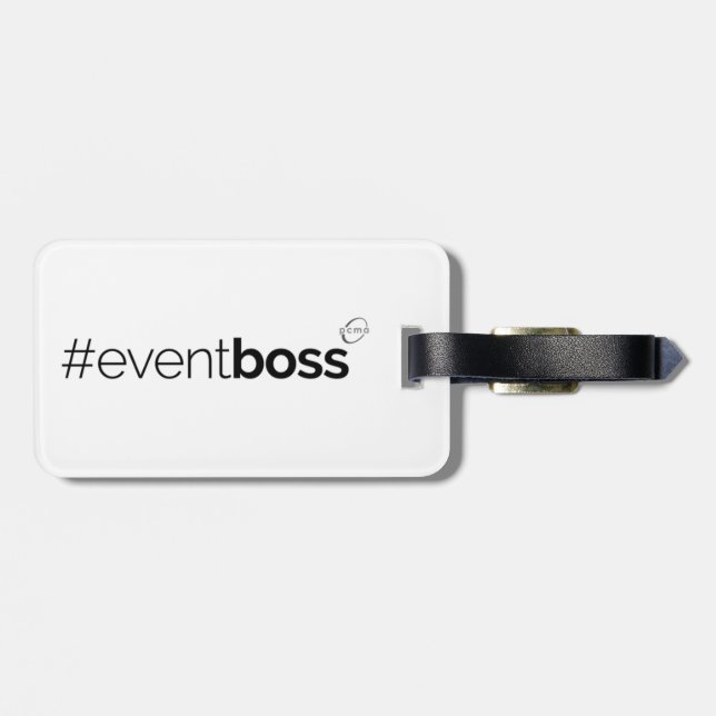 etiqueta del equipaje de los #eventboss (Atrás Horizontal)