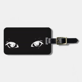 Etiqueta del equipaje de los ojos