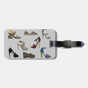 Etiqueta del equipaje de los zapatos