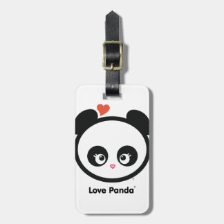 Etiqueta del equipaje de Panda® del amor