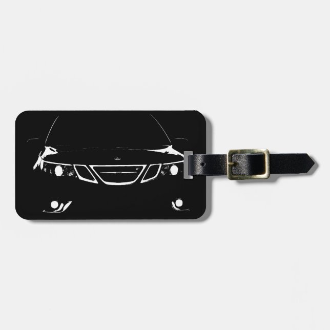 Etiqueta del equipaje de Saab (Frente Horizontal)