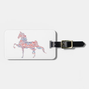 Etiqueta del equipaje de Saddlebred