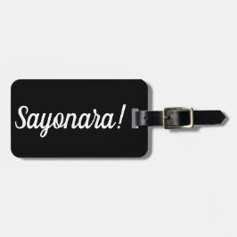 Etiqueta del equipaje de Sayonara