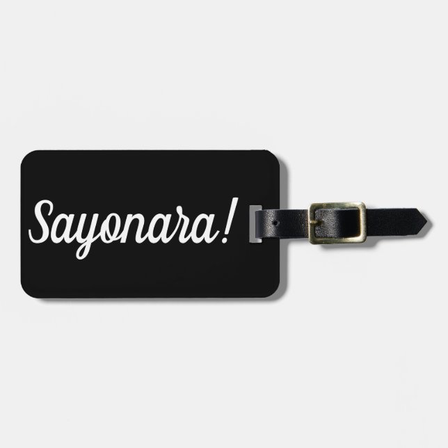 Etiqueta del equipaje de Sayonara (Frente Horizontal)