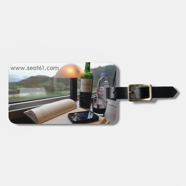 Etiqueta del equipaje de Seat61 TGV (Frente Horizontal)