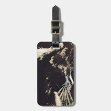 Etiqueta del equipaje del amante del gato,