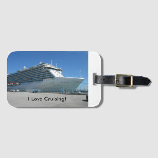 Etiqueta del equipaje del barco de cruceros