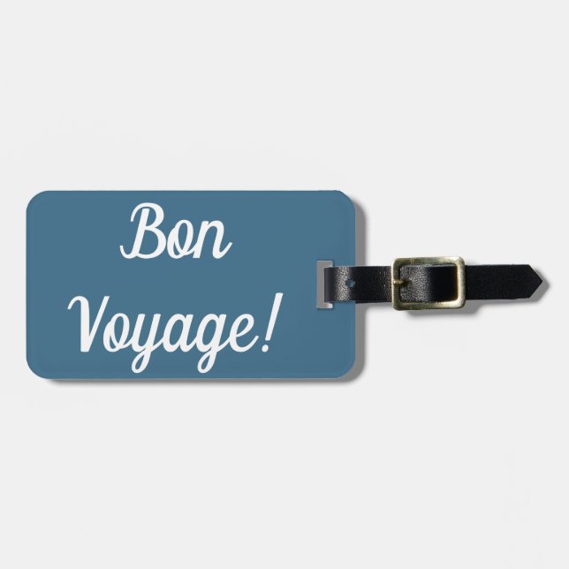 Etiqueta del equipaje del buen viaje (Frente Horizontal)