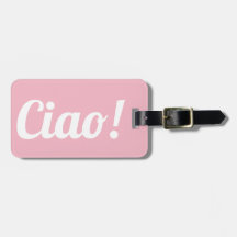 Etiqueta del equipaje del Ciao