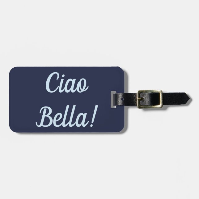 Etiqueta del equipaje del Ciao Bella (Frente Horizontal)