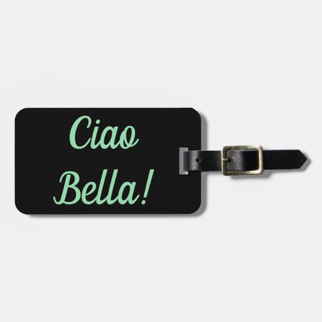 Etiqueta del equipaje del Ciao Bella (Frente Horizontal)