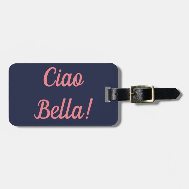 Etiqueta del equipaje del Ciao Bella (Frente Horizontal)
