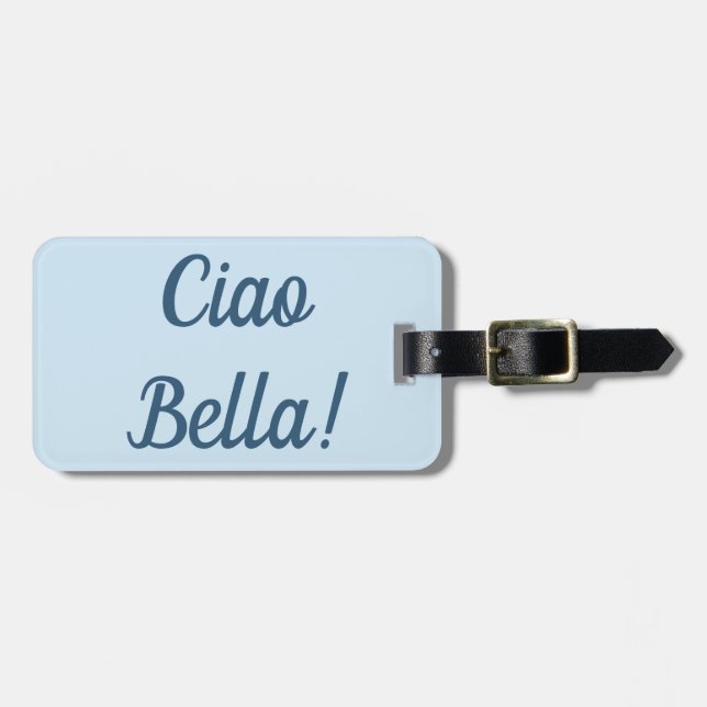 Etiqueta del equipaje del Ciao Bella (Frente Horizontal)