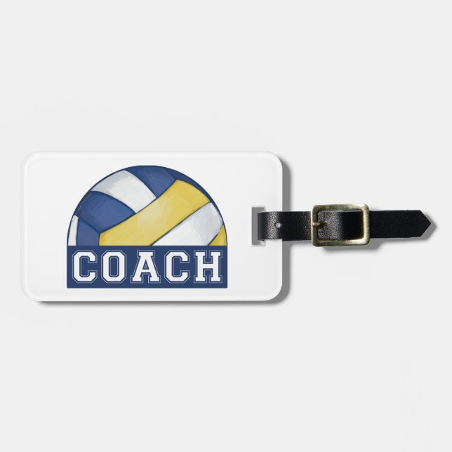 Etiqueta del equipaje del coche del voleibol (Frente Horizontal)