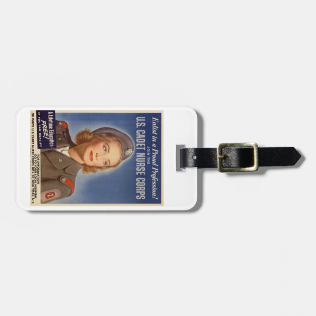 Etiqueta del equipaje del cuerpo de enfermera del (Frente Horizontal)