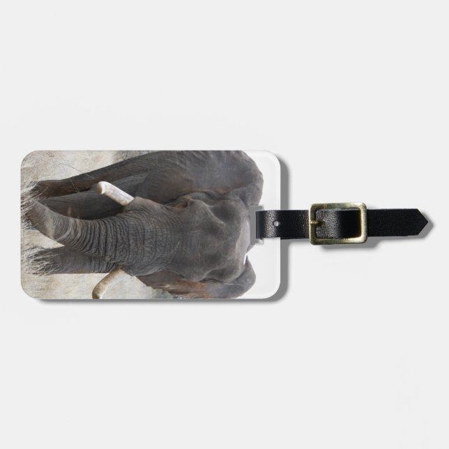 Etiqueta del equipaje del elefante (Frente Horizontal)