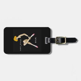 Etiqueta del equipaje del Mah Jongg