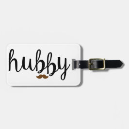 Etiqueta del equipaje del marido