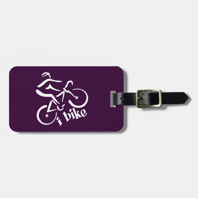Etiqueta del equipaje del personalizado BIKE (Frente Horizontal)