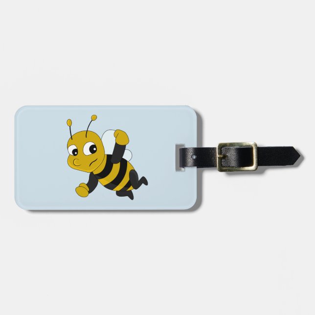 Etiqueta del equipaje del personalizado de abejas (Frente Horizontal)