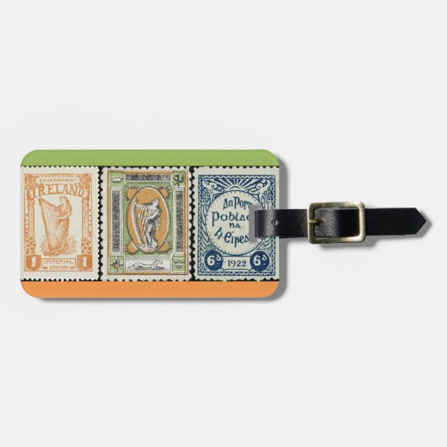 Etiqueta del equipaje del sello del irlandés (Frente Horizontal)