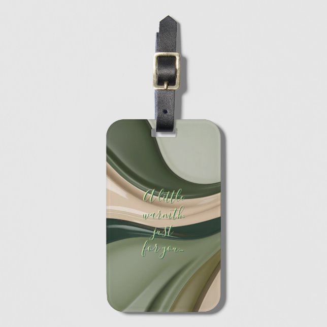 Etiqueta del equipaje en un gráfico elegante (Anverso vertical)