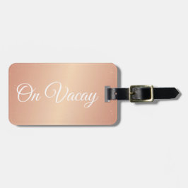 Etiqueta del equipaje - en Vacay subió confeti del