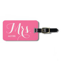 Etiqueta del equipaje - rosa