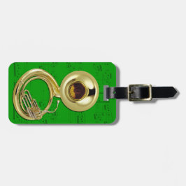 Etiqueta del equipaje - Sousaphone - elija el