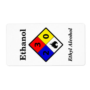 Etiqueta del etanol MSDS