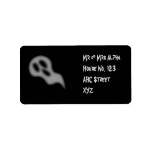 Etiqueta del fantasma de Halloween
