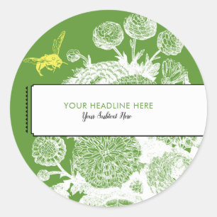 Etiqueta del Favor de la Boda Verde de la tela de 