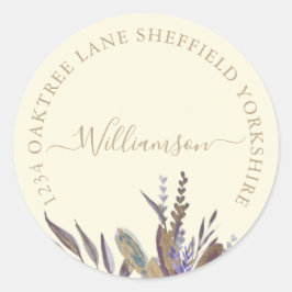 Etiqueta del follaje nocturno