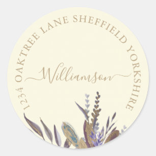 Etiqueta del follaje nocturno