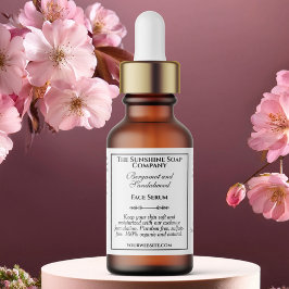 Etiqueta del frasco blanco de goteo de estilo vint