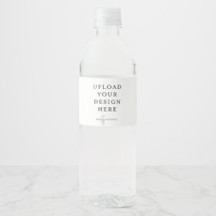 Etiqueta del frasco de agua