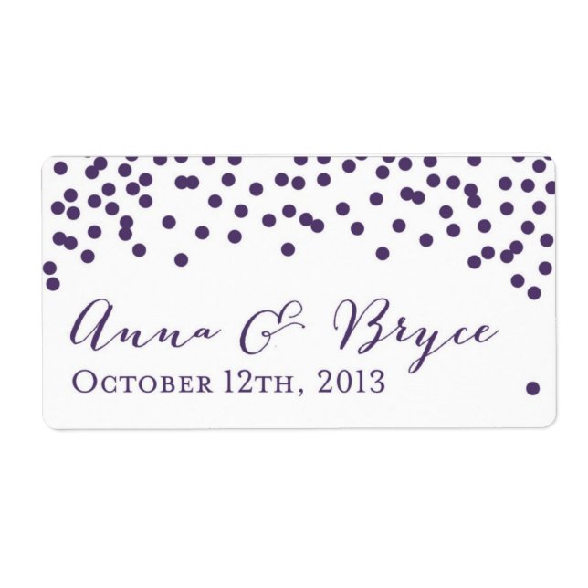 Etiqueta del frasco de agua agarrotada (Frente)