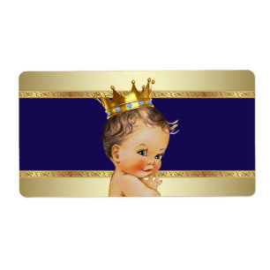 Etiqueta del frasco de agua Baby Shower de Blue Pr