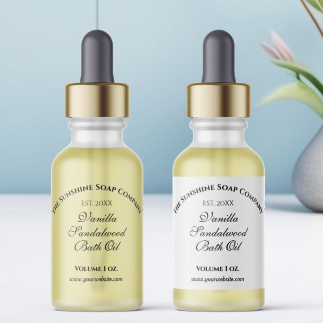 Etiqueta del frasco de agua blanca impermeable de  (Subido por el creador)