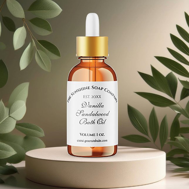 Etiqueta del frasco de agua blanca impermeable de  (Subido por el creador)