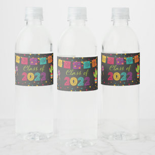 Etiqueta del frasco de agua de graduación de Fiest