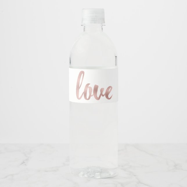 Etiqueta del frasco de agua de Relieve metalizado  (Anverso)