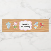 Etiqueta del frasco de agua del Fiesta de la playa