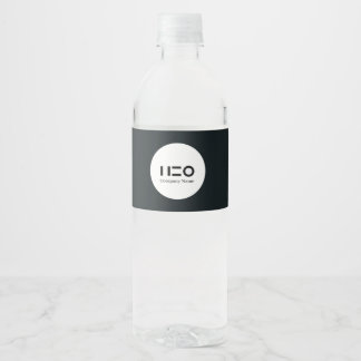 Etiqueta del frasco de agua del personalizado