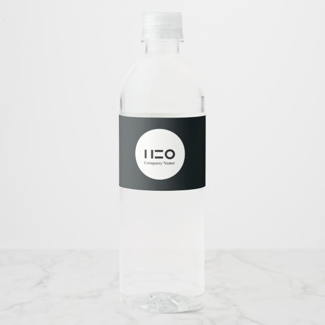 Etiqueta del frasco de agua del personalizado (Anverso)