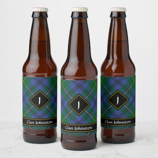 Etiqueta del frasco de cerveza Clan Johnston Tarta (Botellas)