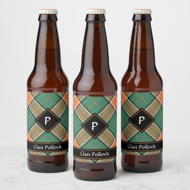 Etiqueta del frasco de cerveza de Clan Pollock Tar (Botellas)